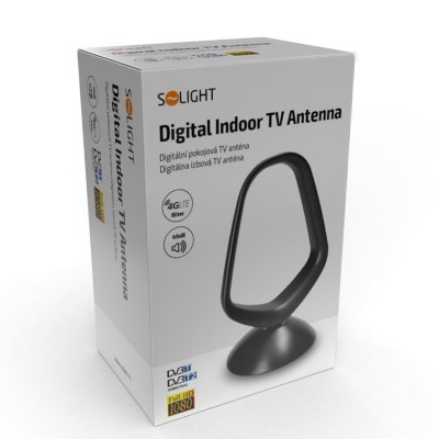 Solight digitální pokojová anténa, DVB-T2, 49dB - foto č. 5
