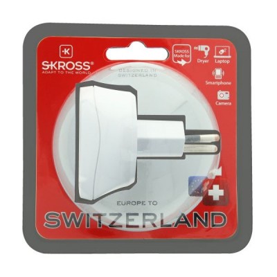 SKROSS cestovní adaptér pro použití ve Švýcarsku, typ J - foto č. 6
