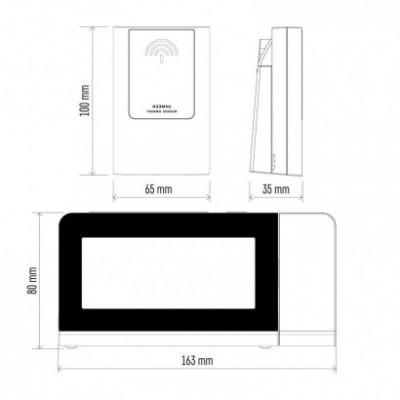 Domácí bezdrátová meteostanice E8466, projekční (1 ks) - foto č. 15