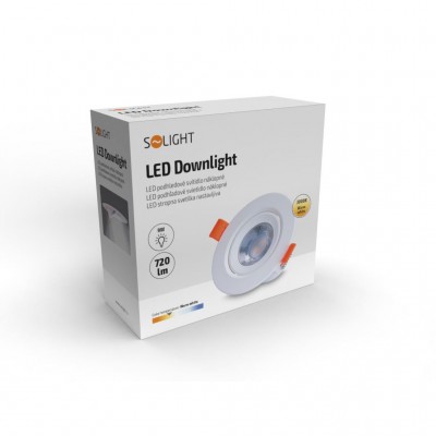 Solight LED podhledové světlo bodové, 5W, 400lm, 3000K, kulaté,  bílé - foto č. 4