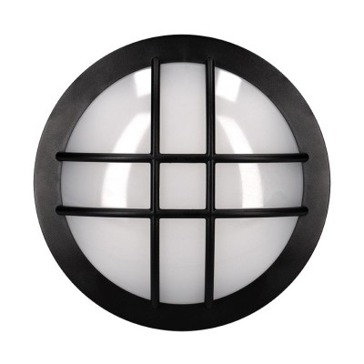 Solight LED venkovní osvětlení kulaté s mřížkou, 13W, 910lm, 4000K, IP65, 17cm, černá - foto č. 3