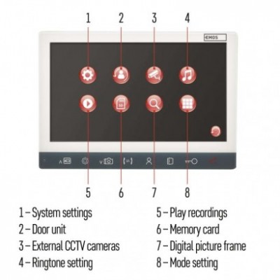 Sada videotelefonu EMOS EM-10AHD (1 ks) - foto č. 45