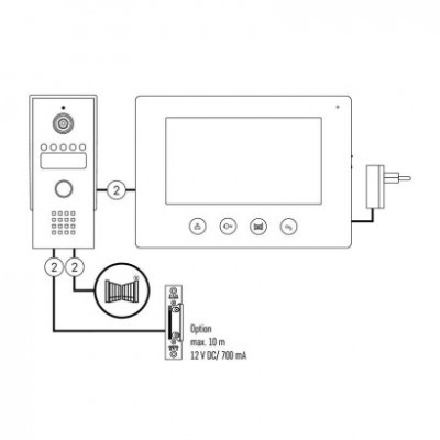 Sada videotelefonu EMOS EM-03M 2WIRE (1 ks) - foto č. 55