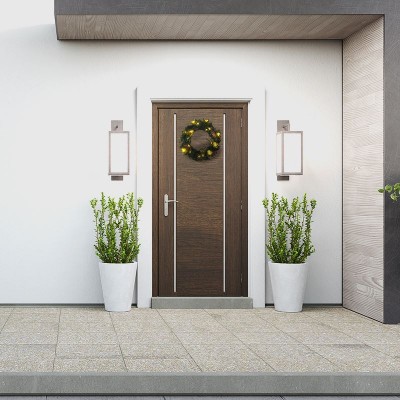 Solight vánoční věnec, průměr 40cm, 15x LED, IP44, 3x AA, časovač - foto č. 3