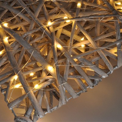 Solight LED ratanové srdce, 30x LED, 2x AA, 30cm - foto č. 3