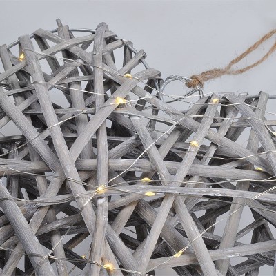 Solight LED ratanové srdce, 30x LED, 2x AA, 30cm - foto č. 4