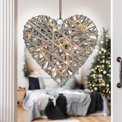 Solight LED ratanové srdce, 30x LED, 2x AA, 30cm - foto č. 5