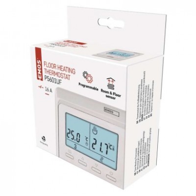 Podlahový programovatelný drátový termostat P5601UF (1 ks) - foto č. 6