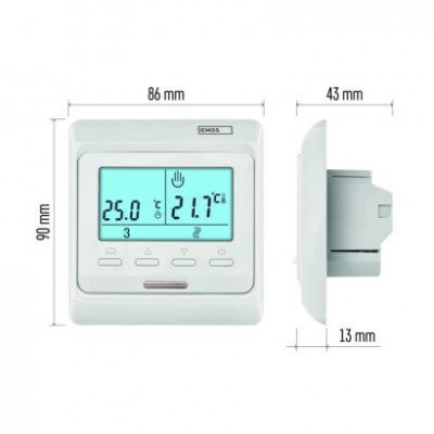 Podlahový programovatelný drátový termostat P5601UF (1 ks) - foto č. 13