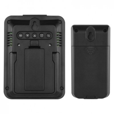 Digitální teploměr, bezdrátové čidlo, budík E8636 (1 ks) - foto č. 4