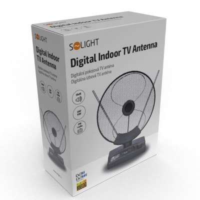 Solight pokojová anténa, DVB-T2/FM, 36dB - foto č. 4