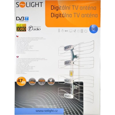 Solight venkovní anténa, DVB-T2, 42-47dB - foto č. 3