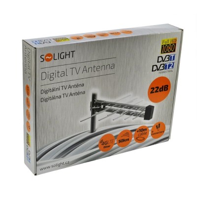 Solight venkovní anténa, DVB-T2, 22dB - foto č. 3