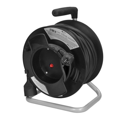 Solight prodlužovací přívod na bubnu, 1 zásuvka, 50m, černý kabel, 3x 1,5mm2 - foto č. 4
