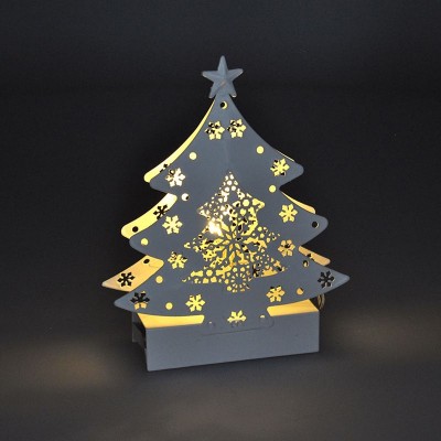 Solight LED kovový vánoční stromek, 2x AA - foto č. 4