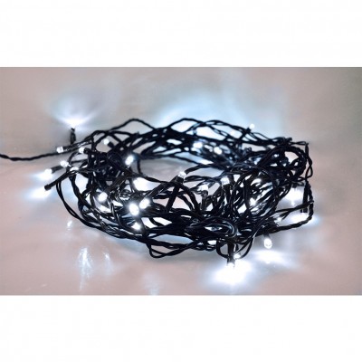 Solight LED venkovní vánoční řetěz, 400 LED, 20m, přívod 5m, 8 funkcí, IP44, studená bílá - foto č. 6