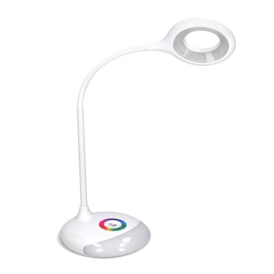 Solight LED stolní lampička nabíjecí, 5W, RGB podsvícení, stmívatelná, USB napájení - foto č. 3