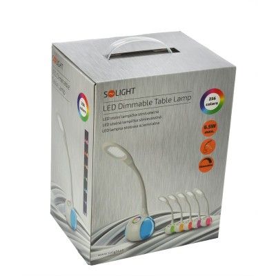 Solight LED stolní lampička stmívatelná, 6W, 256 barev, atmosférické podsvícení - foto č. 8
