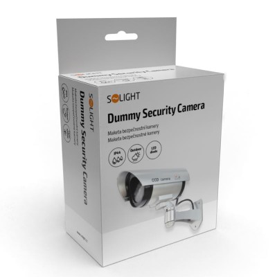 Solight maketa bezpečnostní kamery, na stěnu, LED dioda, 2 x AA - foto č. 12