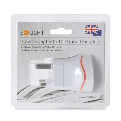 Solight cestovní adaptér pro použití ve Velké Británii, typ G - foto č. 5