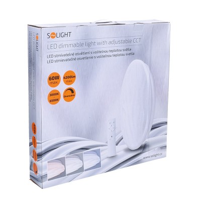 Solight LED stropní světlo Wave, 60W, 4200lm, stmívatelné, změna chromatičnosti, dálkové ovládání - foto č. 8
