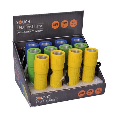 Solight LED svítilna, 120lm, 3W LED COB, 3 x AAA - foto č. 6