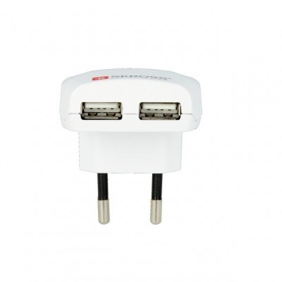 SKROSS USB nabíjecí adaptér EU, 2x USB-A, 12W, typ C - foto č. 2