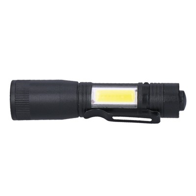 Solight LED kovová svítilna, 150 +60lm, 3W + COB, AA, černá - foto č. 2