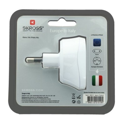 SKROSS cestovní adaptér pro použití v Itálii, typ L - foto č. 7