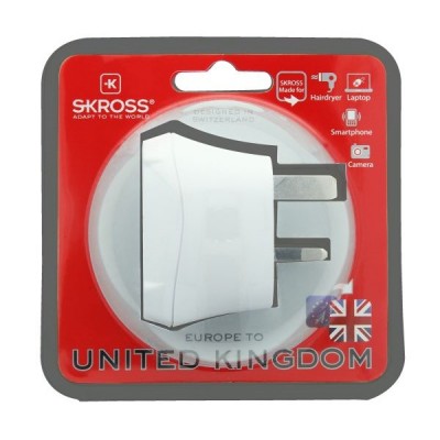 SKROSS cestovní adaptér UK pro použití ve Velké Británii, typ G - foto č. 6