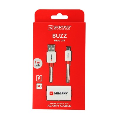 SKROSS alarm USB kabel SKROSS BUZZ Micro USB, akustické upozornění, délka 1m - foto č. 5