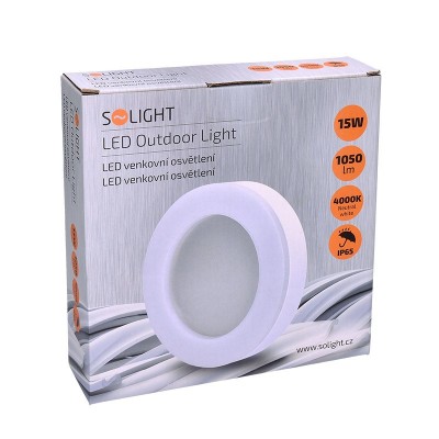 Solight LED venkovní osvětlení Ring, 15W, 1050lm, 4000K, IP65, 19cm - foto č. 6