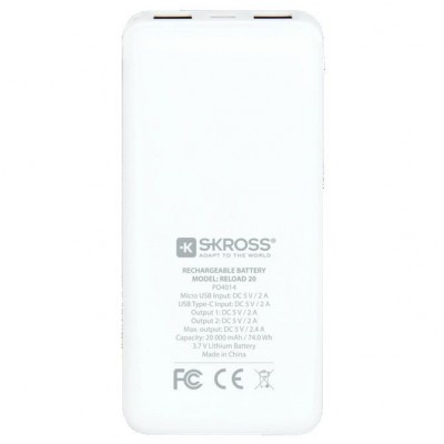 SKROSS powerbank Reload 20, 20 000mAh, 2x USB-A - foto č. 3