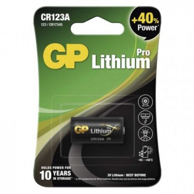 Lithiová baterie GP CR123A (1 ks) - foto č. 2