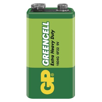 Zinková baterie GP Greencell 9V (6F22) (1 ks) - foto č. 4