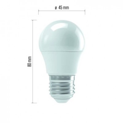 LED žárovka Classic Mini Globe / E27 / 4,1 W (32 W) / 350 lm / neutrální bílá (1 ks) - foto č. 13