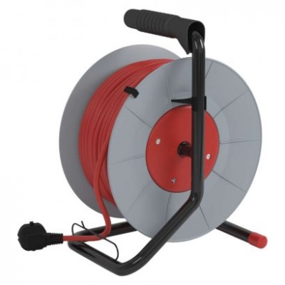 Prodlužovací kabel na bubnu 30 m / 4 zásuvky / červený / PVC / 230 V / 1 mm2 (1 ks) - foto č. 18