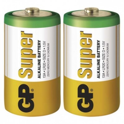 Alkalická baterie GP Super D (LR20) (2 ks) - foto č. 2