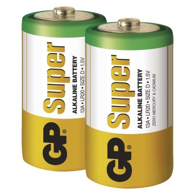 Alkalická baterie GP Super D (LR20) (2 ks) - foto č. 5