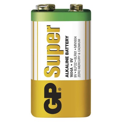 Alkalická baterie GP Super 9V (6LR61) (1 ks) - foto č. 3