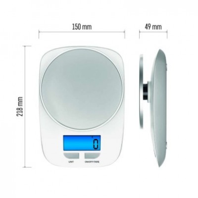 Digitální kuchyňská váha EV016, bílá (1 ks) - foto č. 17