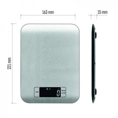 Digitální kuchyňská váha EV012, stříbrná (1 ks) - foto č. 21