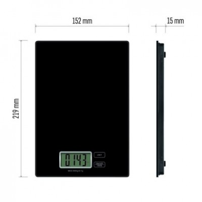 Digitální kuchyňská váha EV014B, černá (1 ks) - foto č. 18