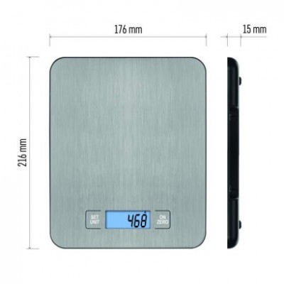 Digitální kuchyňská váha EV023, stříbrná (1 ks) - foto č. 29
