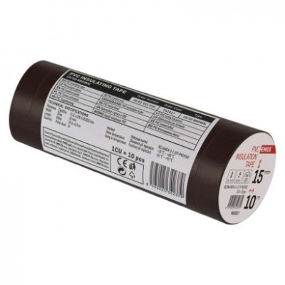 Izolační páska PVC 15mm / 10m hnědá (10 ks) - foto č. 10