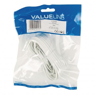 Bandridge VL telecom prodlužovací kabel, bílá, 5m, VLTP90200W50 - foto č. 3