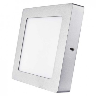 LED přisazené svítidlo PROFI, čtvercové, stříbrné, 12,5W neutrální bílá (1 ks) - foto č. 3