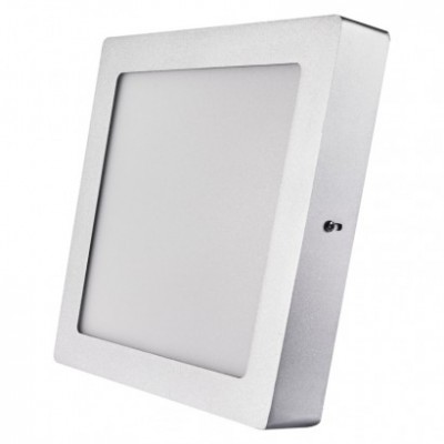 LED přisazené svítidlo PROFI, čtvercové, stříbrné, 18W neutrální bílá (1 ks) - foto č. 8