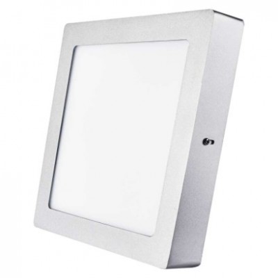 LED přisazené svítidlo PROFI, čtvercové, stříbrné, 18W neutrální bílá (1 ks) - foto č. 3