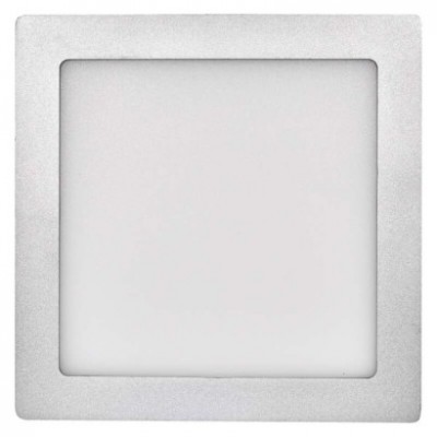 LED přisazené svítidlo PROFI, čtvercové, stříbrné, 18W neutrální bílá (1 ks) - foto č. 5
